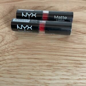 NYX Matte Lipstick Perfect Red lot of 2 new and sealed